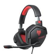 NUBWO N16 Gaming Headset for Xbox PS5 PC -Black Red