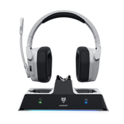 NUBWO G06 Pro Wireless Gaming Headset with Dock, 120Hr Battery, ENC Mic