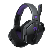 NUBWO G06 100H Battery Headset Dual Wireless-Black Purple