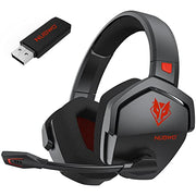 NUBWO G06 100H Battery Headset Dual Wireless 7.1 -Black Red