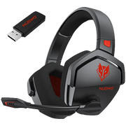 NUBWO G06 100H Battery Headset Dual Wireless 7.1 -Black Red