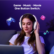 NUBWO HG04 Wireless Gaming Headset with 3 EQ Modes and 80H Playtime