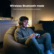NUBWO G06 100H Battery Headset Dual Wireless 7.1 -Black Orange